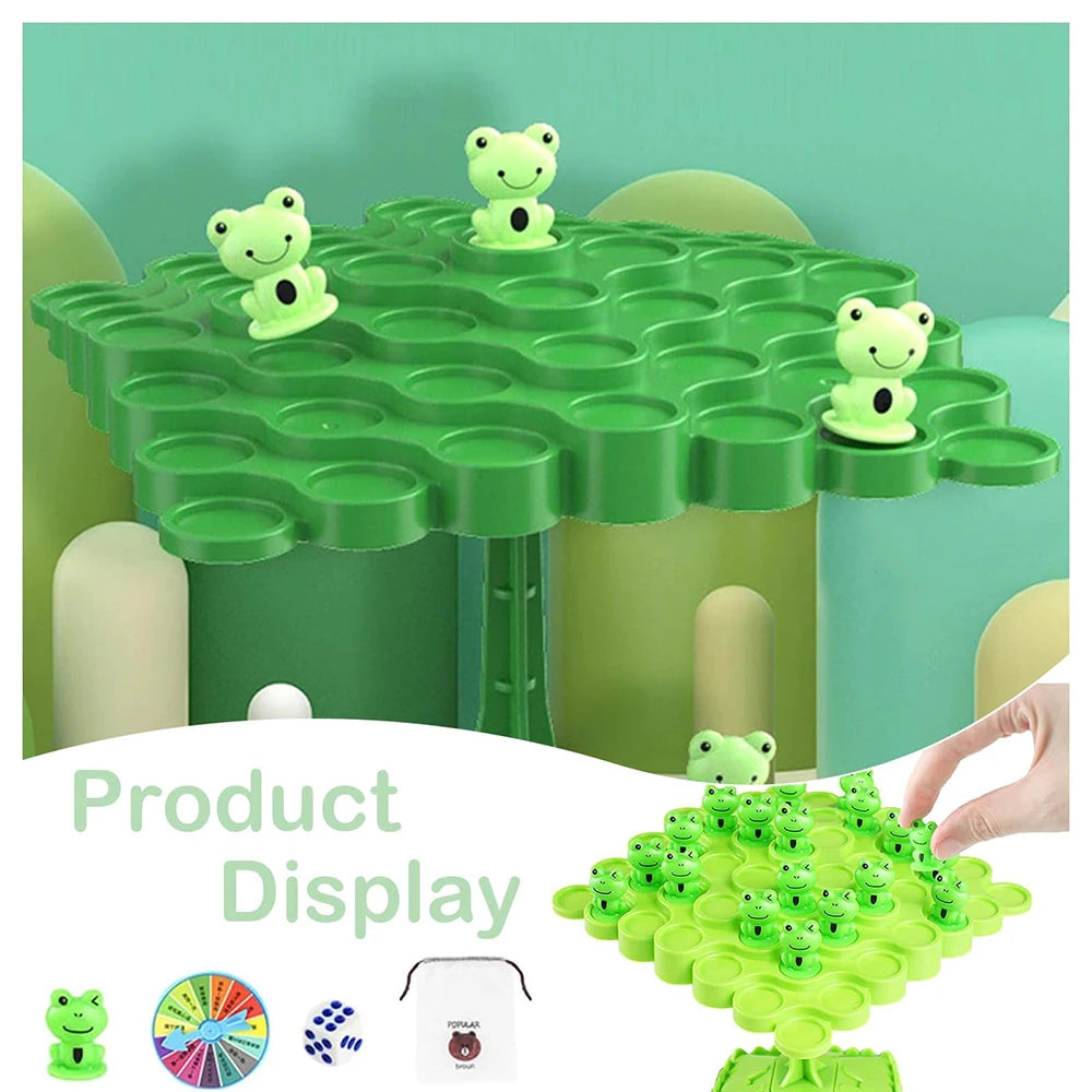 Frog Balance Tree Children Montessori Math Toy