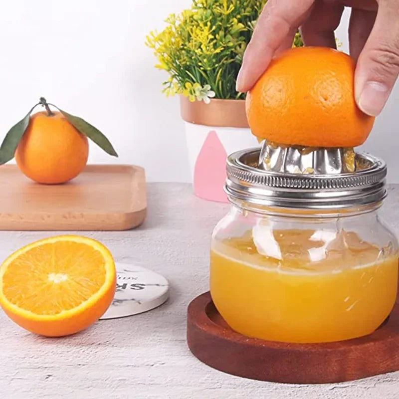 Stainless Steel Mason Jar Citrus Juicer Attachment