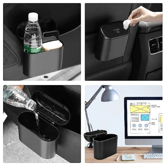 Car Trash Can with Lid