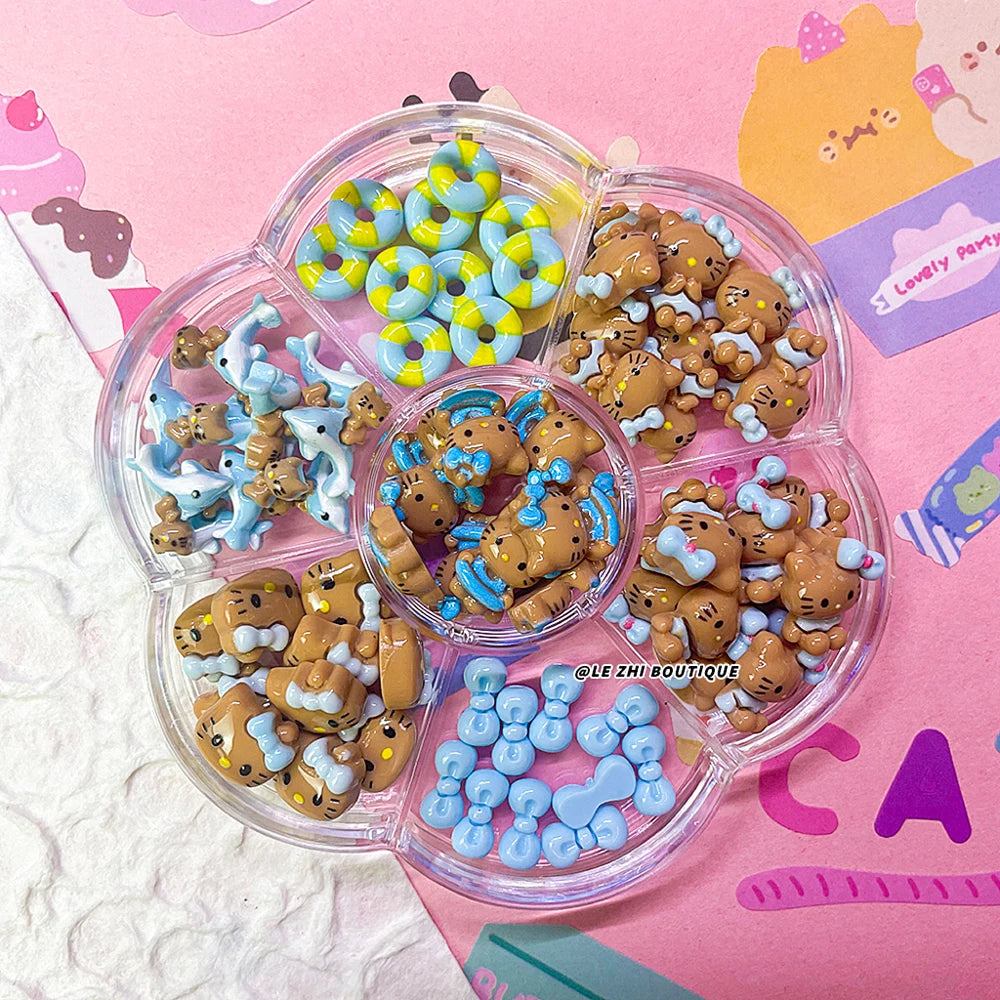 Kawaii 70Pcs Hello Kitty Nail Decorations