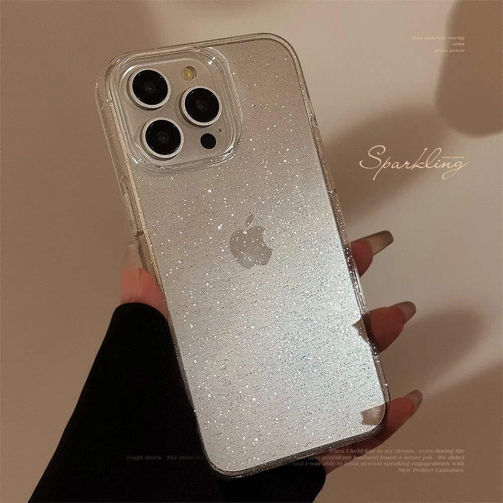 Glitter Clear iPhone Case