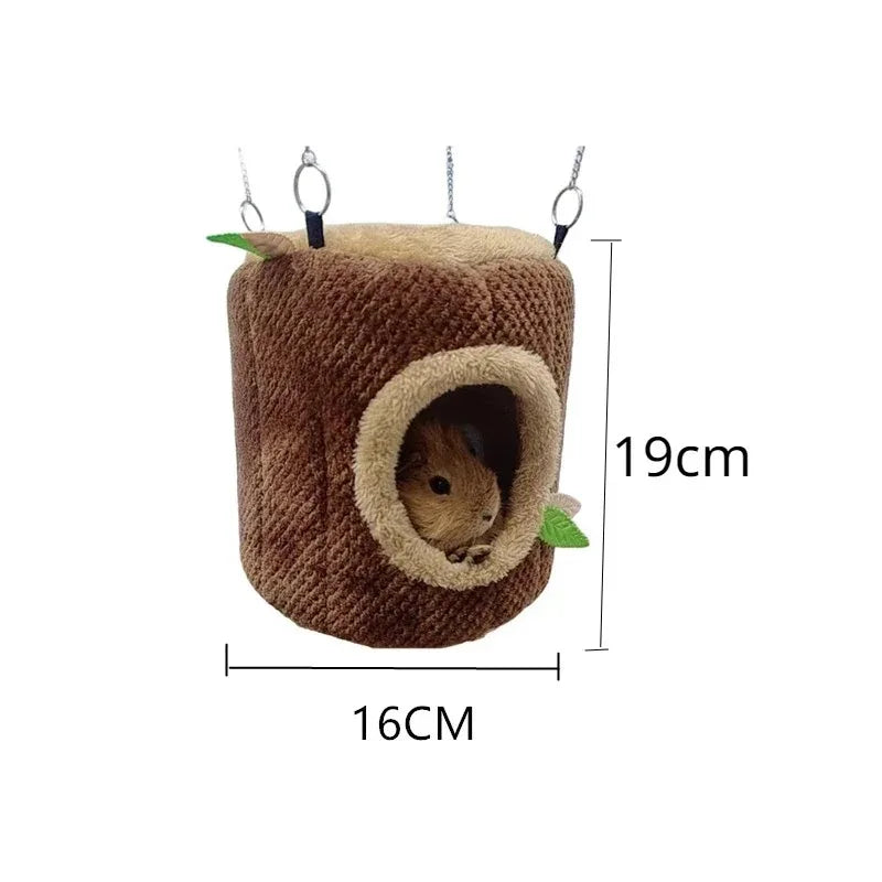 Tree Stump Hamster Hanging Nest