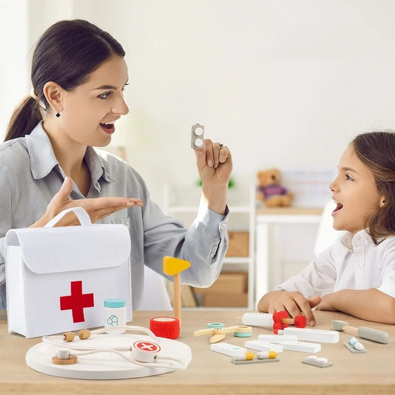 Wooden Doctor Kit For Kids