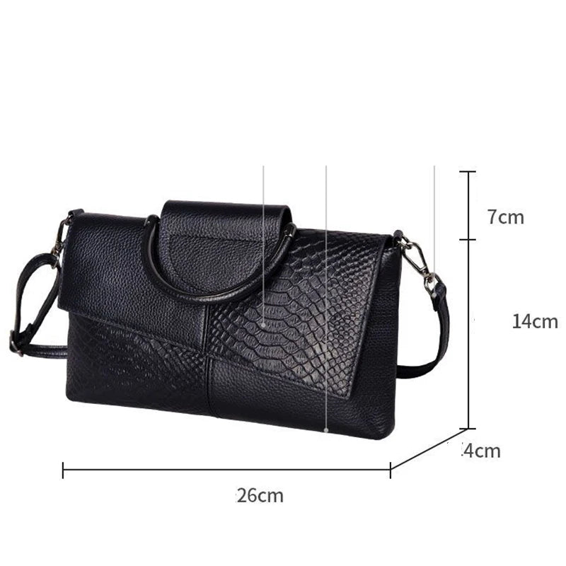 Soft PU Leather Flap Handbag