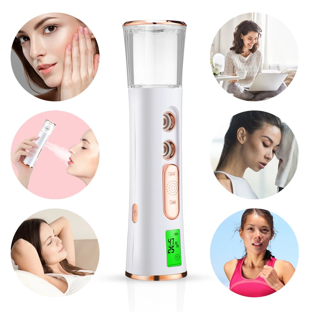 Nano Mist Sprayer 30ml LED Skin Moisture Test
