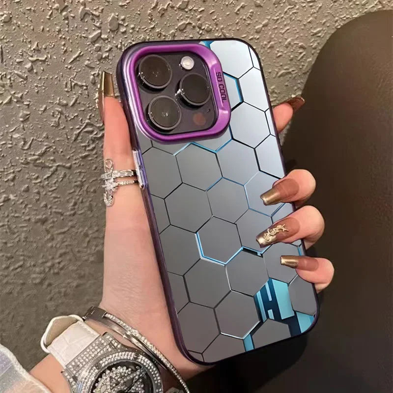 Building Design Laser Phone Case For iPhone