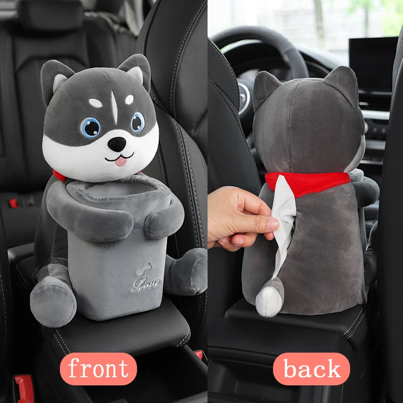 Cute Car Tissue Box 2 In 1Cartoon Holder