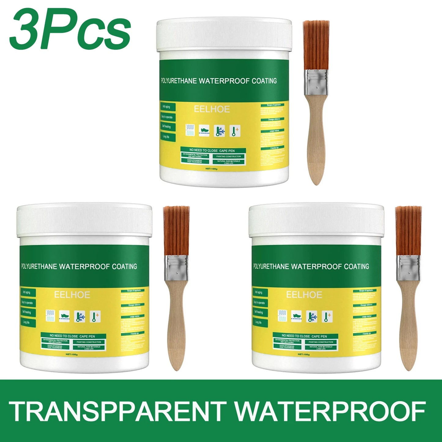 100/900g Transparent Waterproof Agent Toilet Anti-Leak Glue