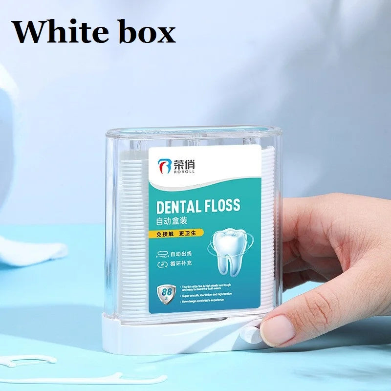 Dental Floss Pick Dispenser Automatic Holder