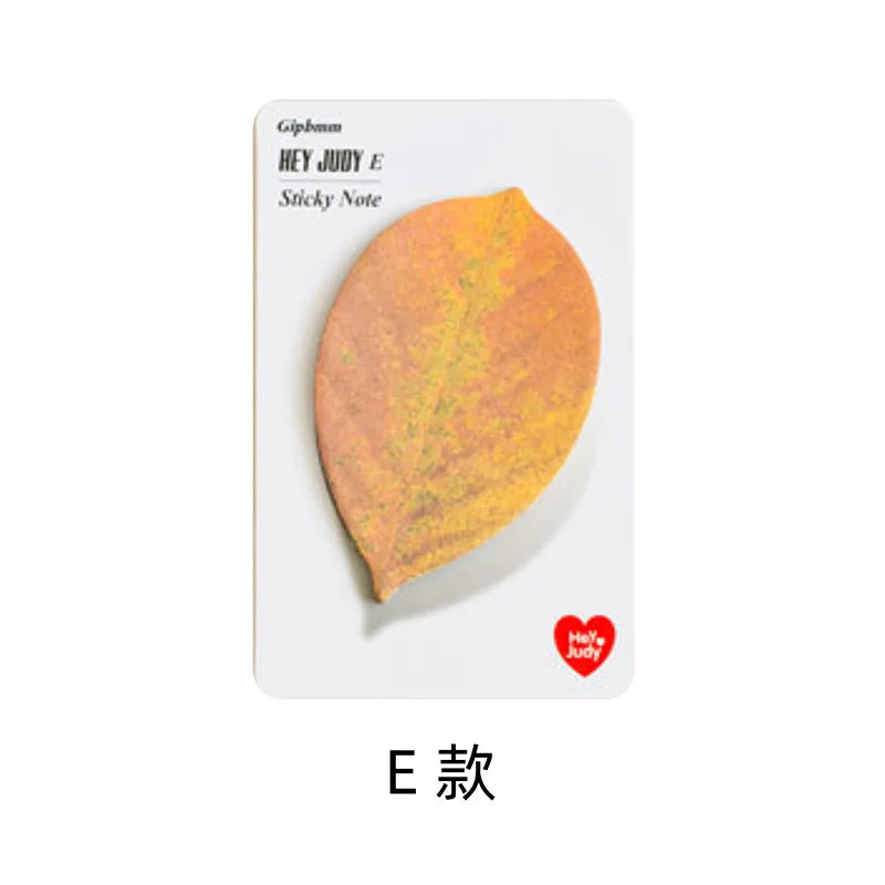 Leaf-Shaped Sticky Memo Notes