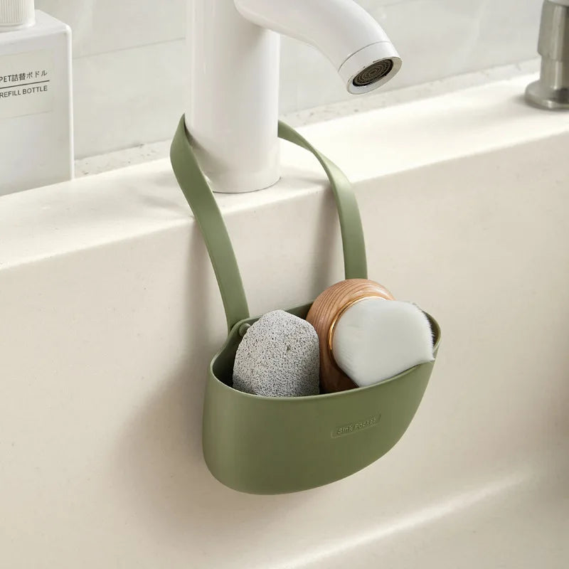 Kitchen Sink Sponges Soap Holder Drying Rack