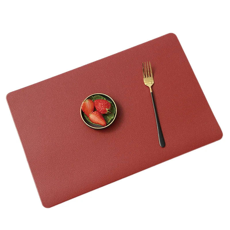 PU Leather Waterproof Dining Placemat