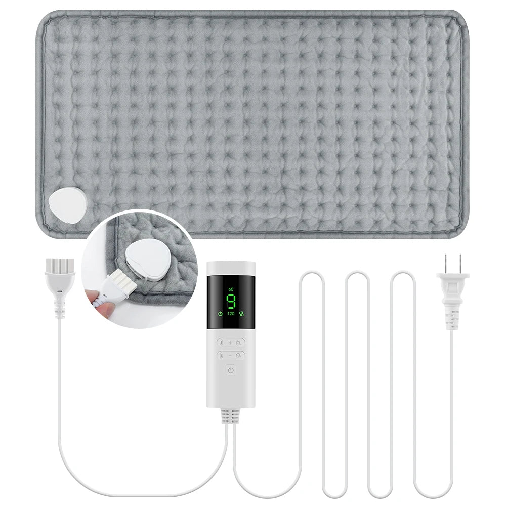 Adjustable Heated Therapy Pad with 9 Heat Levels & Timer