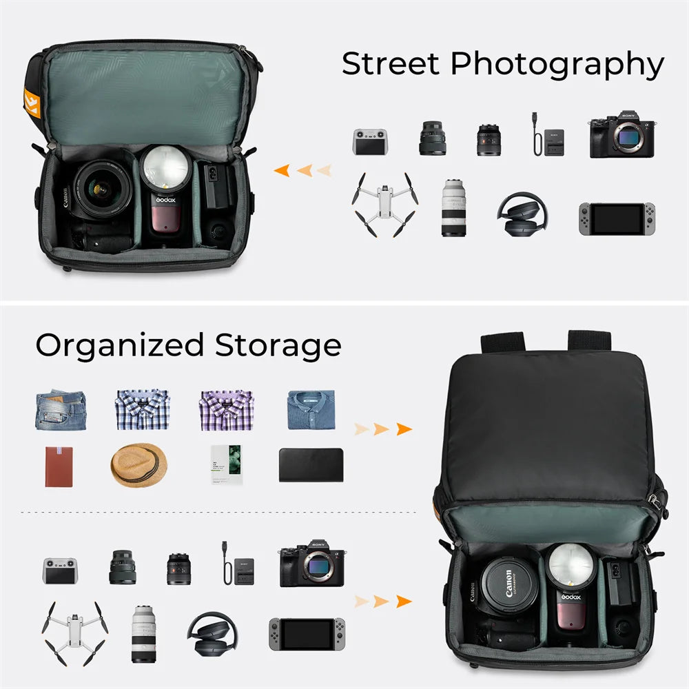 K&F Concept 22L Camera 2 in 1 Backpack