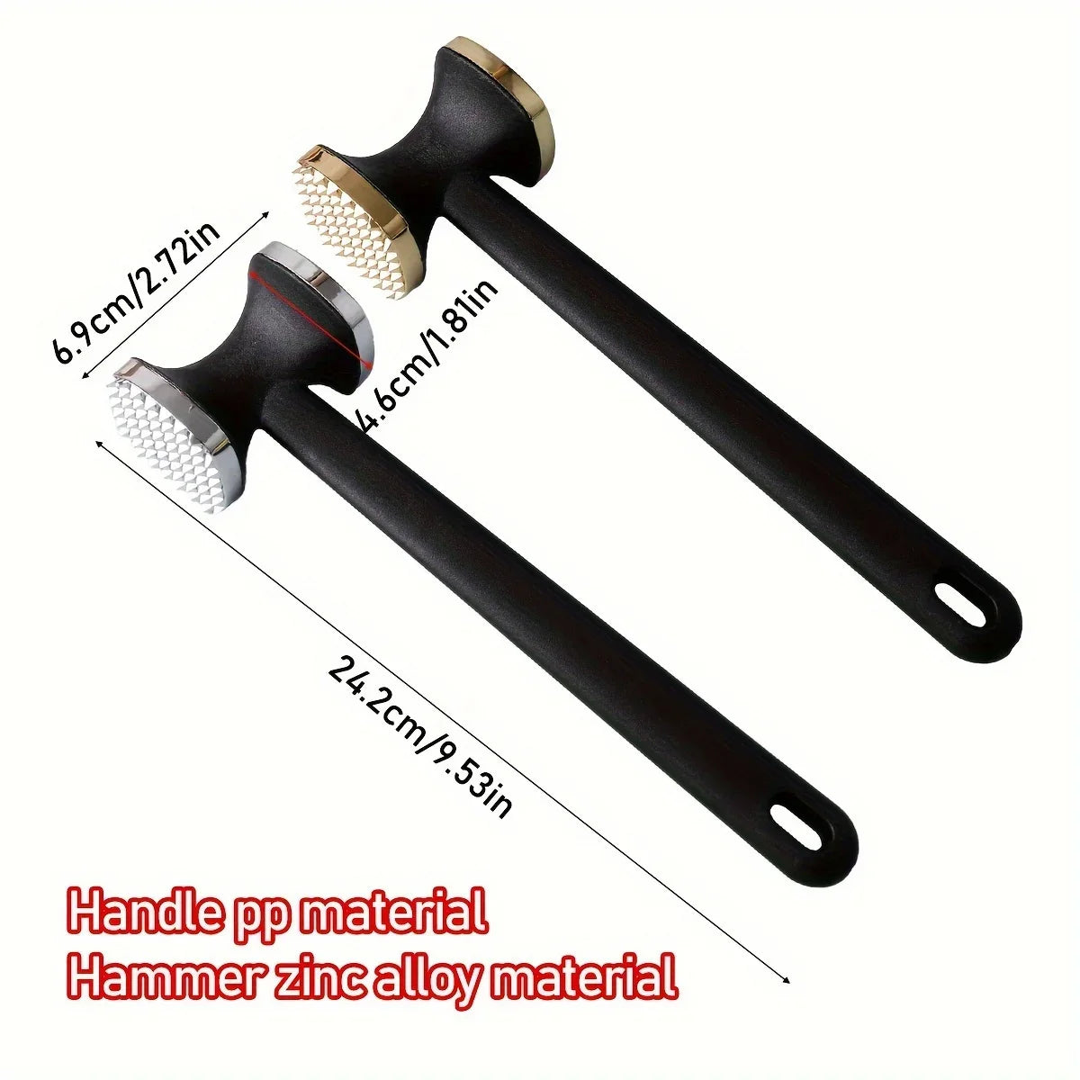 Heavy-Duty Meat Tenderizer Hammer