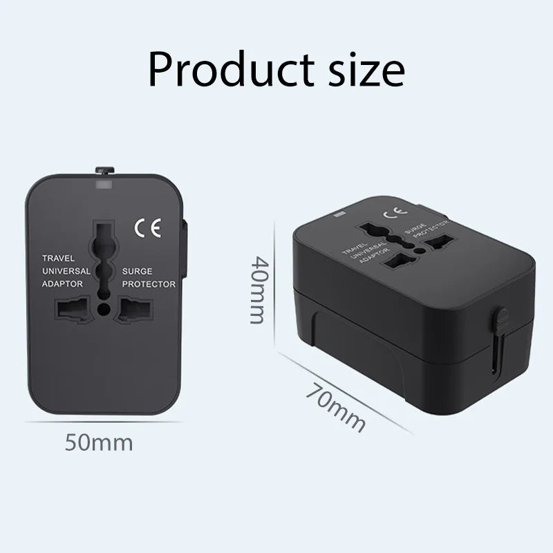 Universal Travel Adapter with USB Ports