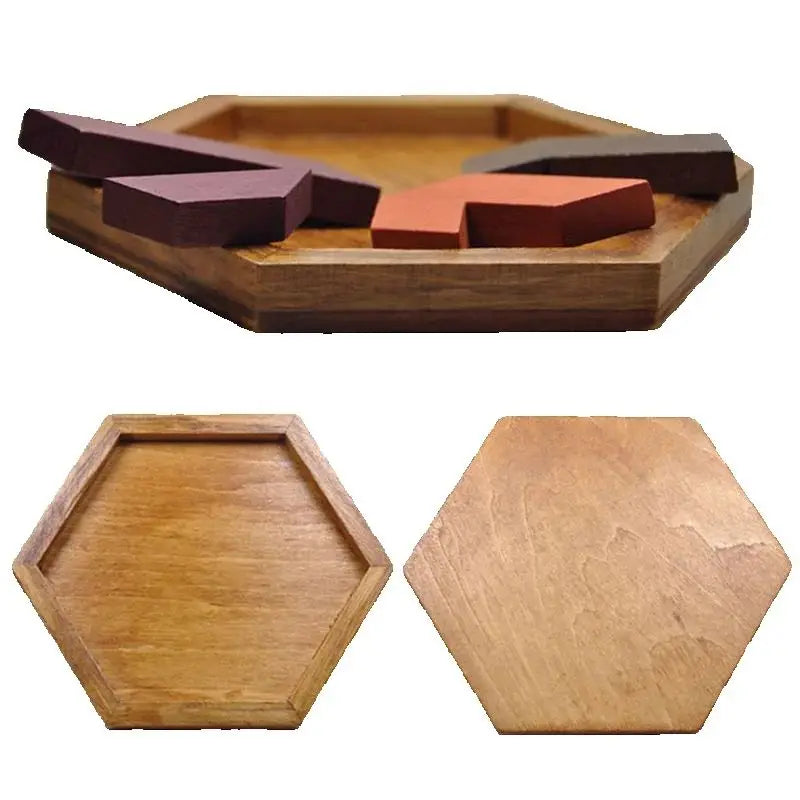 Wooden Geometric Shape Puzzle Board