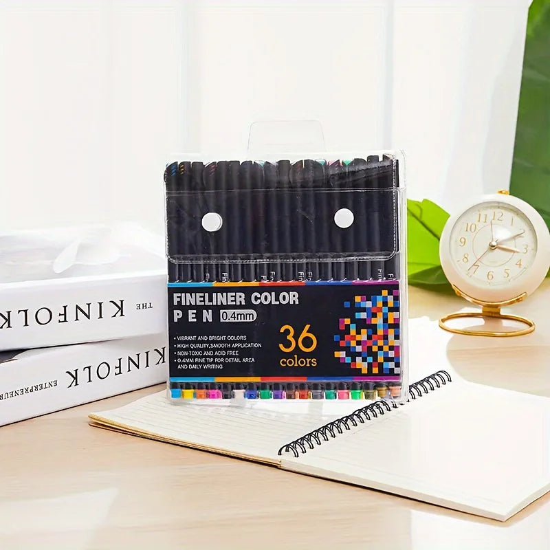 12-100Pcs Colorful Line Drawing Pen Set
