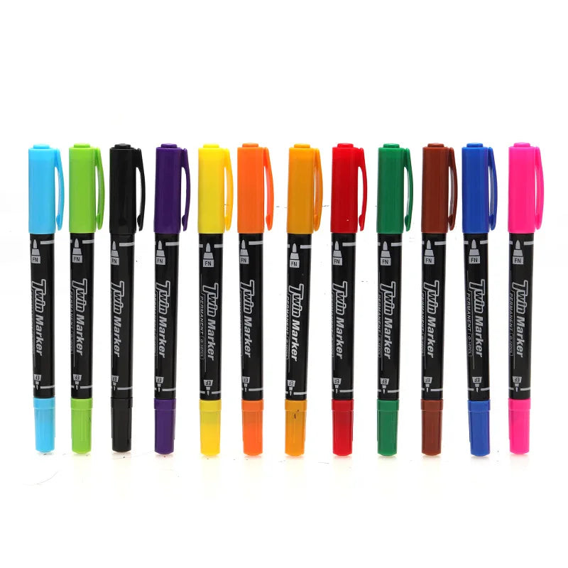 Gxin G-107 12PCS Colored Permanent Markerpen