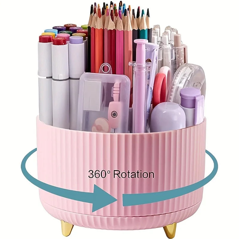 360° Rotating Desktop Pen Organiser