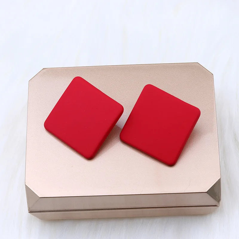 Acrylic Square Stud Earrings