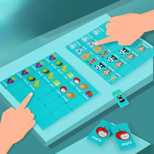 Children Hand Scratch Wooden Puzzle Toy