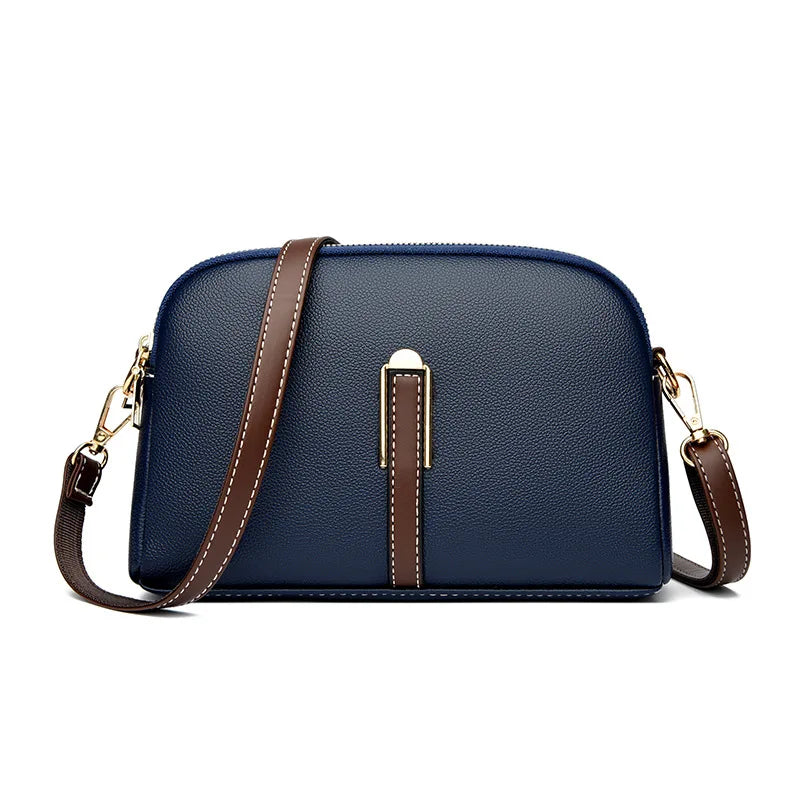 Women’s Genuine Cowhide Leather Crossbody Messenger Bag