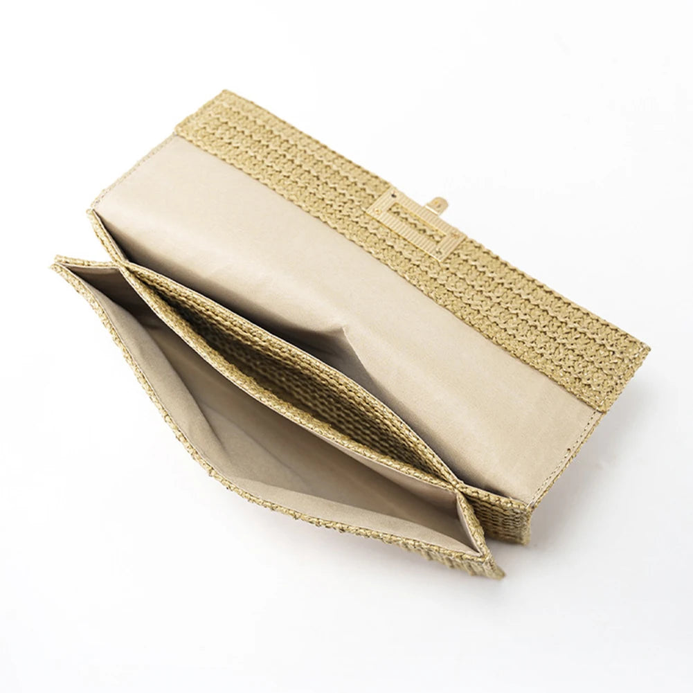 Straw Woven Clutch Bag