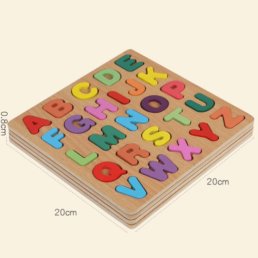 Wooden Alphabet Number Puzzle