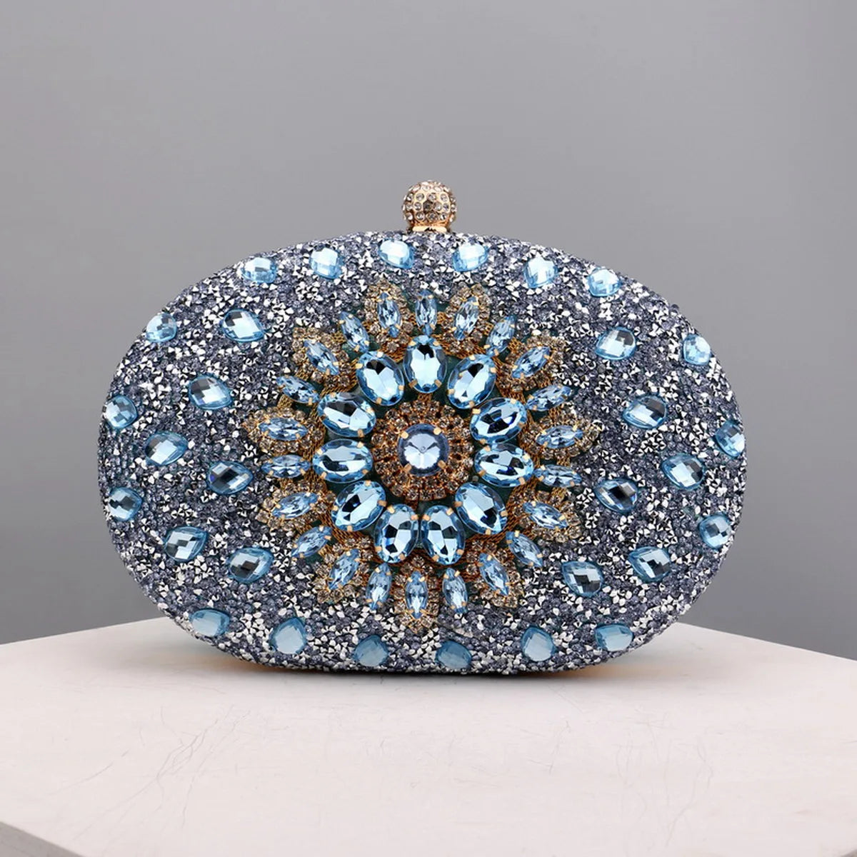 Flower Rhinestones Evening Bag
