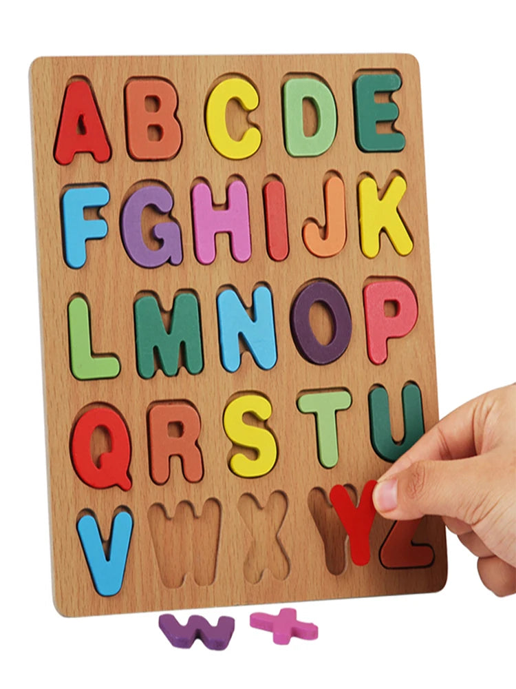 Colorful Alphabet Number Shape Matching Game