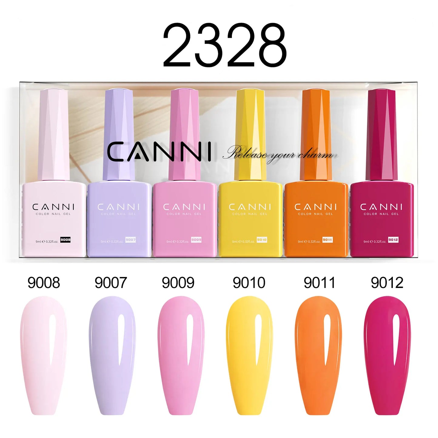 2/6pcs/kit CANNI HEMA FREE Nail Gel Polish Kit Semi Permanent