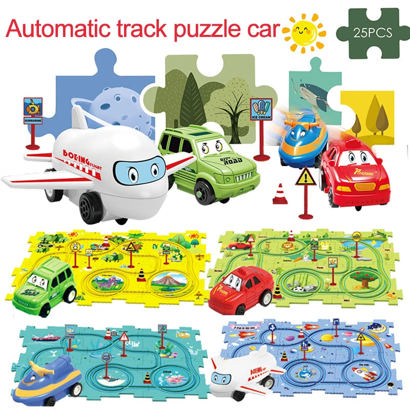 Puzzle Toy Set Rail Car