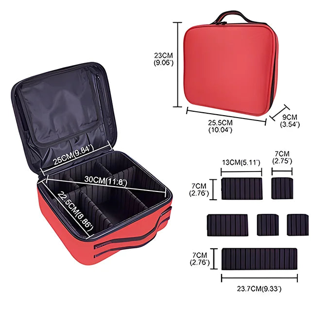 Professional Travel Makeup Organizer Case