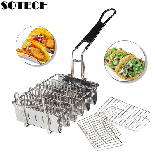 Stainless Steel Square Taco & French Fry Frying Basket