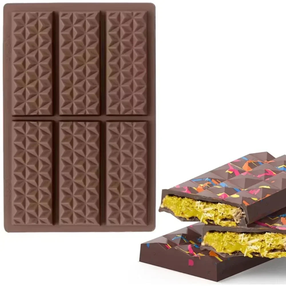 Silicone Break-Apart Chocolate Bar Mold