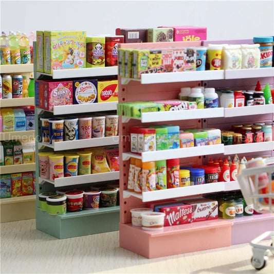 1/6 Scale Miniature Dollhouse Supermarket Store Toy