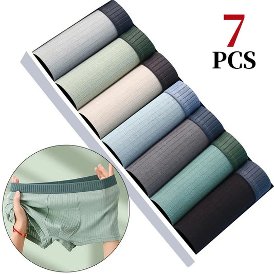 7Pcs/Lot Men's Cotton Underwear Boxer