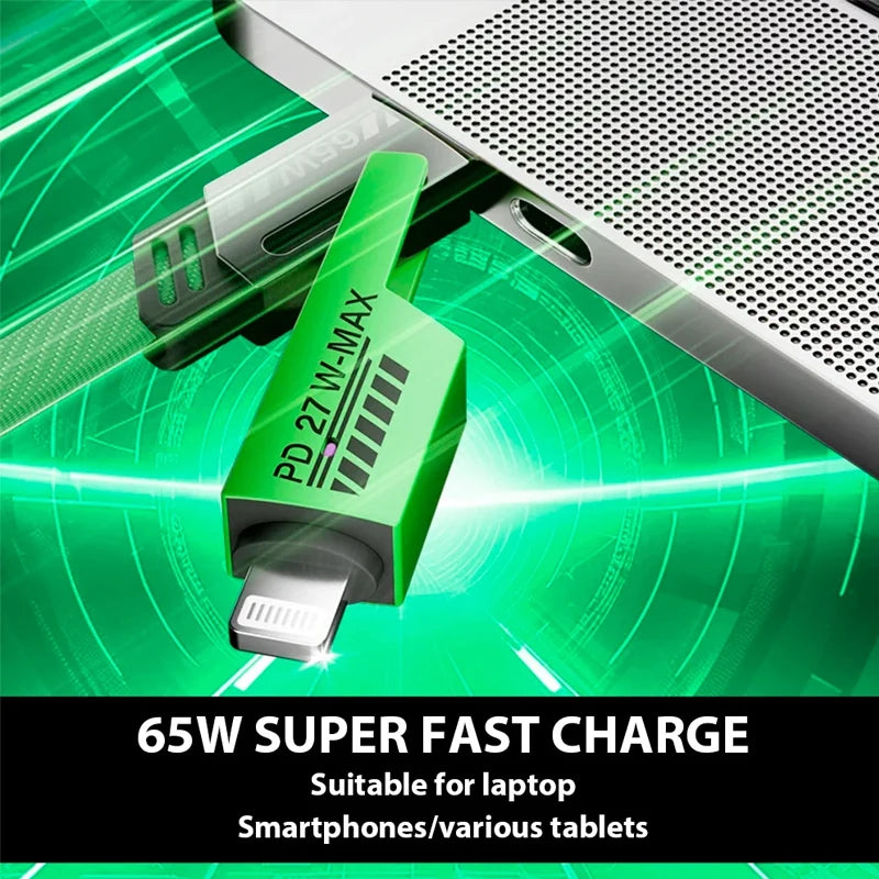 4-in-1 65W Fast Charging Multi-Port USB-C Cable