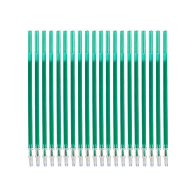 20Pcs Erasable Gel Pen Refill 0.35mm Black/Blue/Red/Green/Purple/Orange Ink
