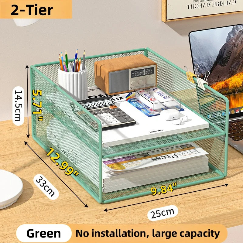 Office File Organizer Mesh Desktop Document Tray