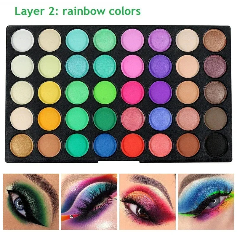 120 Colors Waterproof Eye Makeup Pallet Shadows