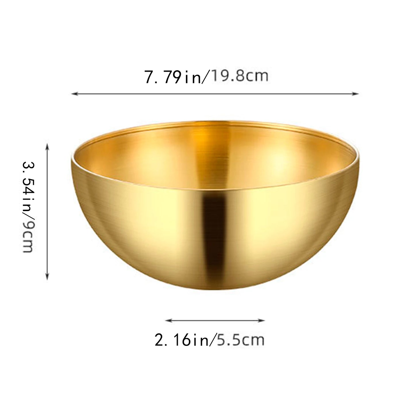 Large Capacity Stainless Steel Salad & Ramen Bowl