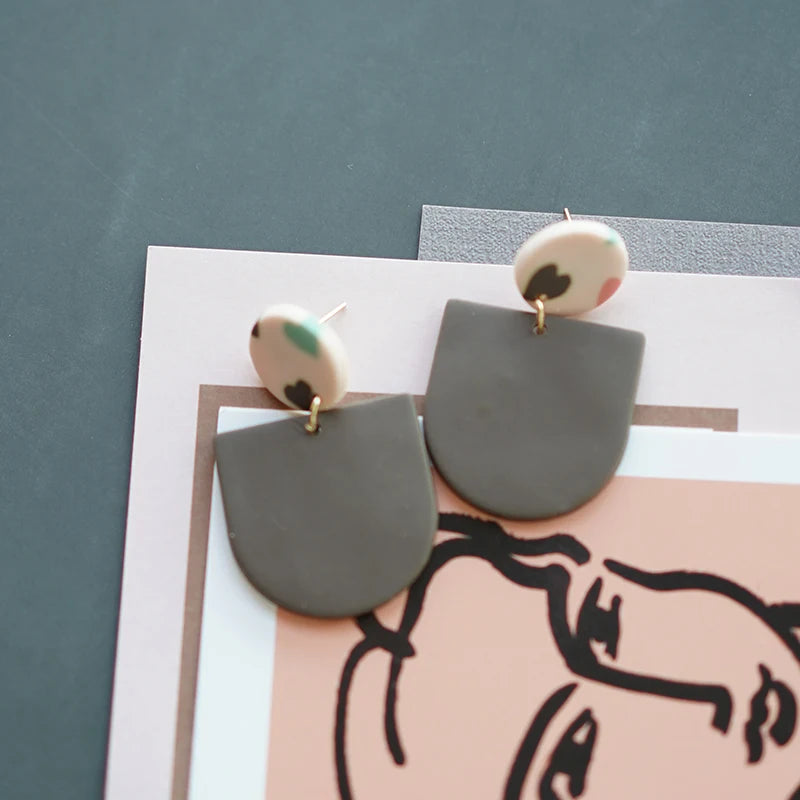 Heart Pattern Long Earrings
