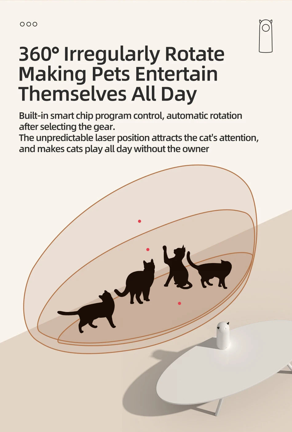 Automatic Interactive Laser Cat Toy