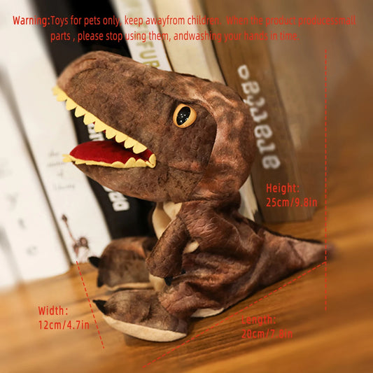 Dinosaur Hand Puppet Plush Toy for Pets