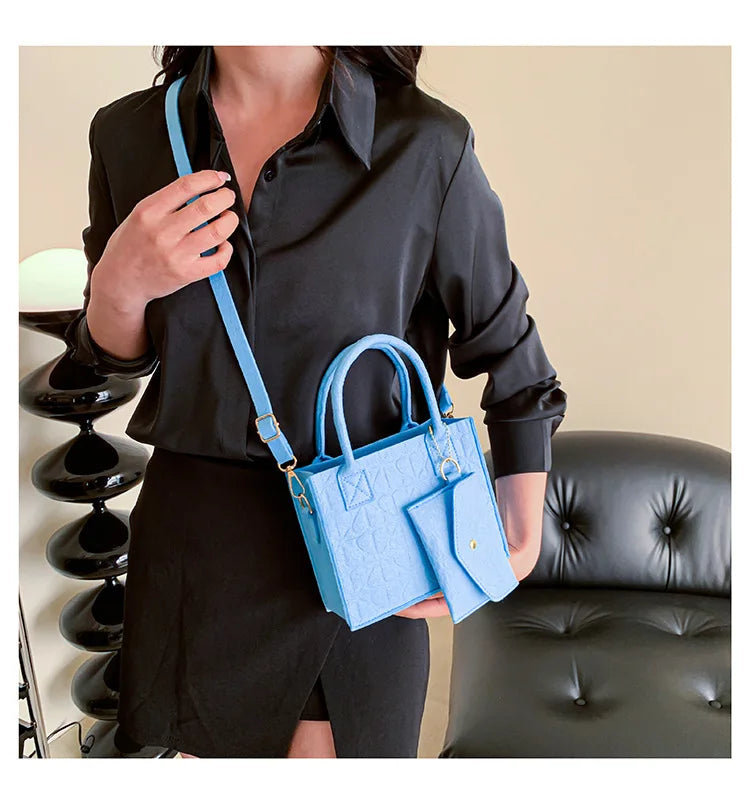 Shoulder Diagonal Two-Piece Bag