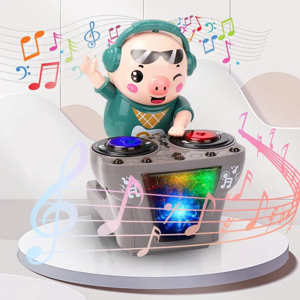 Electronic DJ Light Music Dancing Pig Toy