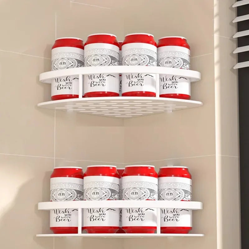 2Pcs Bathroom Shelf Kitchen Storage Organizer