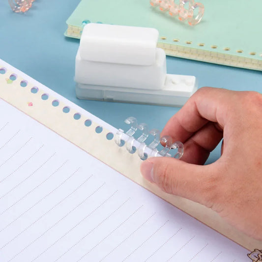Mini 5-Hole Paper Punch for Loose-Leaf Notebooks